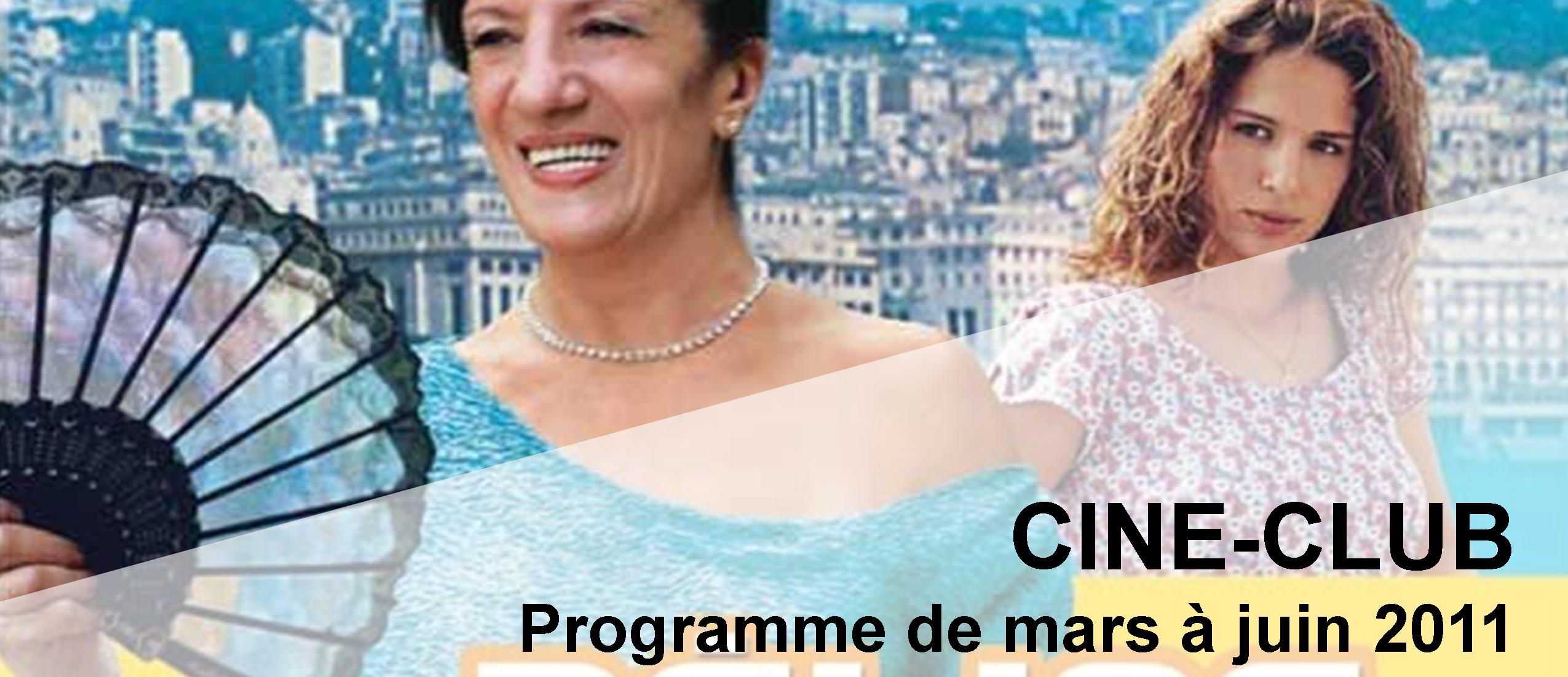 Bandeau Ciné Club mars-juin 2011